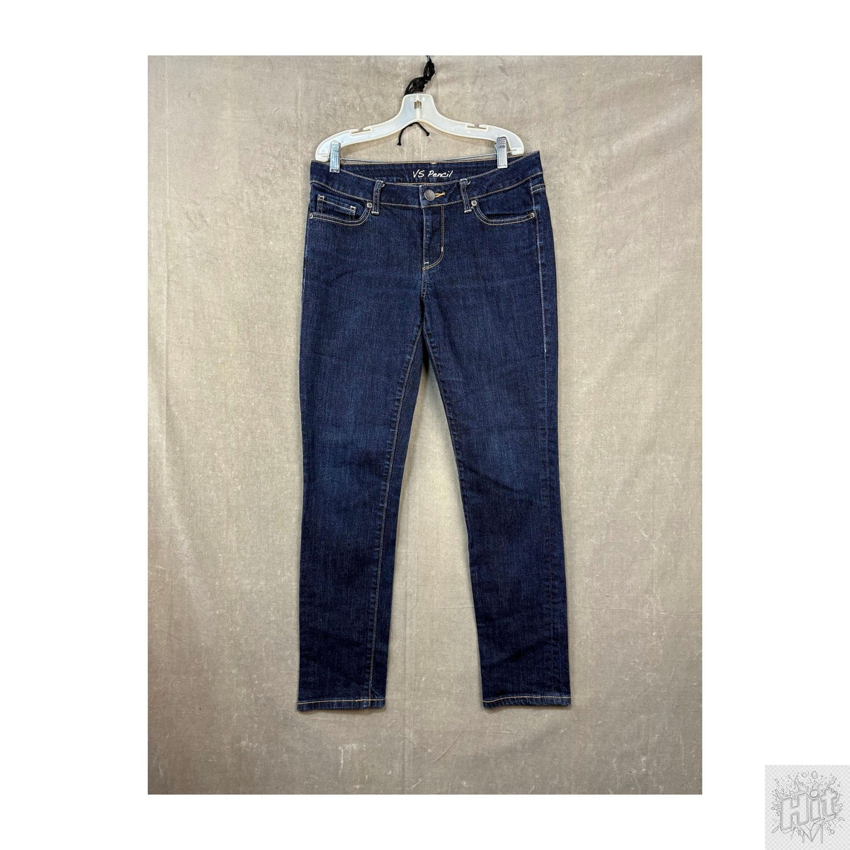 VS Pencil Women's Skinny Jeans Dark Wash Blue Size 6 Pre-Owned Slim Fit
