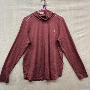 L.L.Bean Cowl Neck Pullover Womens XL Burgundy Performance Long Sleeve Active 1