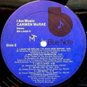 Carmen McRae I Am Music Vinyl LP Record Used Jazz Album 5