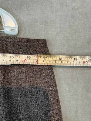 OSCAR Dress Pants Brown Tan Tweed Herringbone Size 10 Good Condition 4