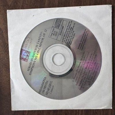 Sergei Taneyev Symphony No 4 C Minor Op 12 Musical Heritage Society CD