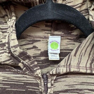 Karma Apparel Hoodie Womens Small Brown Tan Full Zip Lightweight Long Sleeve 5