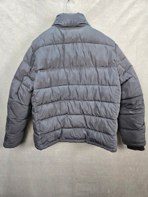 Calvin Klein Men's Black Quilted Puffer Jacket Zip Pockets Size L 3