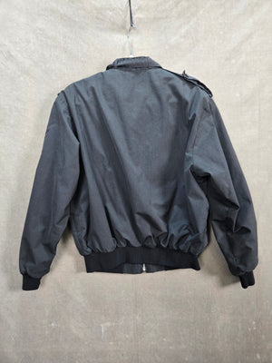 King Louie Men's Black Pro Fit Plaid Lined Bomber Jacket Size L USA 3