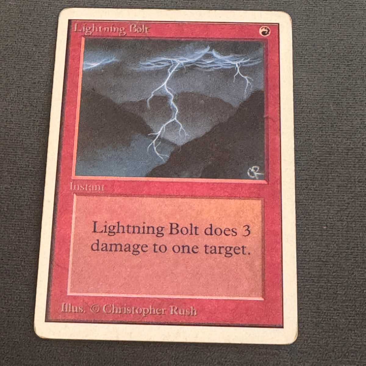 Lightning Bolt Unlimited Edition 162 MTG Magic The Gathering HP #1