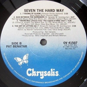 Pat Benatar Seven The Hard Way Vinyl LP Record Used Rock Album 5
