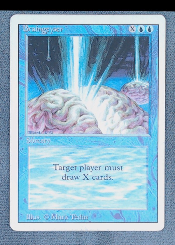 1994 Magic The Gathering Revised Edition Braingeyser #50 Rare
