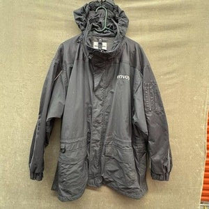 WearGuard Jacket Mens XL Gray Hooded Work Parka Nylon Envoy Logo Aramark 652EY 4