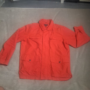 Lands' End Men's Red Nylon Windbreaker Jacket Size L Gently Used Machine Washabl 1
