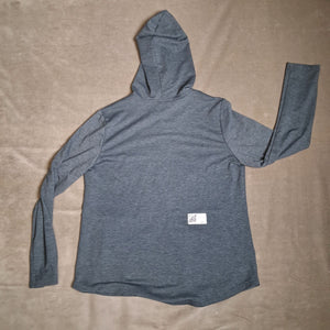 32 COOL Unisex Gray Full Zip Hooded Jacket Lightweight Size L 5