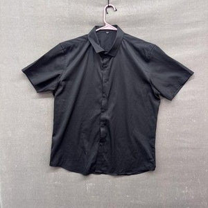 Rosi Rosi Shirt Mens Extra Large Black Short Sleeve Button Up Casual Workwear 2
