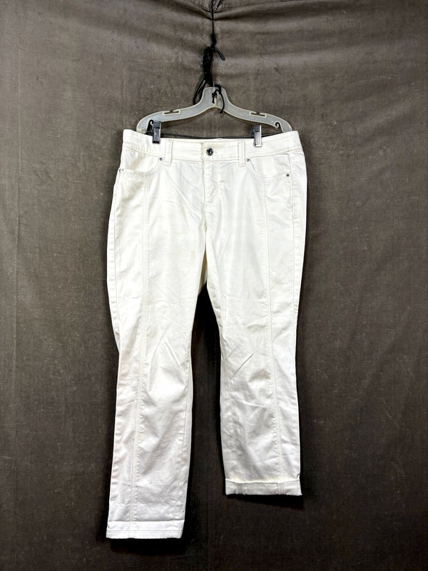 White House Black Market Women's Casual Pants with Embellished Pockets, Size 4