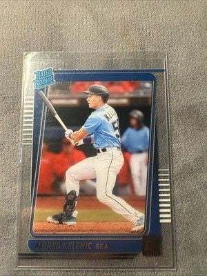 2021 Panini Donruss Clearly-Rated Rookie-Jarred Kelenic #20-Seattle- (RC) MLB 1
