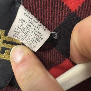 Vintage King Louie Jacket Mens Large Black Red Buffalo Plaid Lined Pro Fit 80s 3