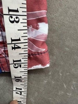 Ron Jon Surf Shop Swim Trunks Mens Medium Blue Red Board Shorts Pre-Owned Good C 2