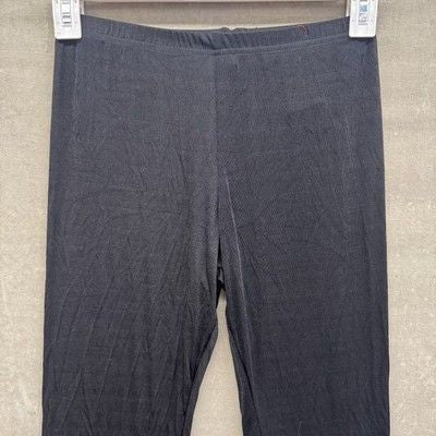 Black Nylon Spandex Leggings Womens Small Pre-Owned Excellent Stretch Yoga Pants