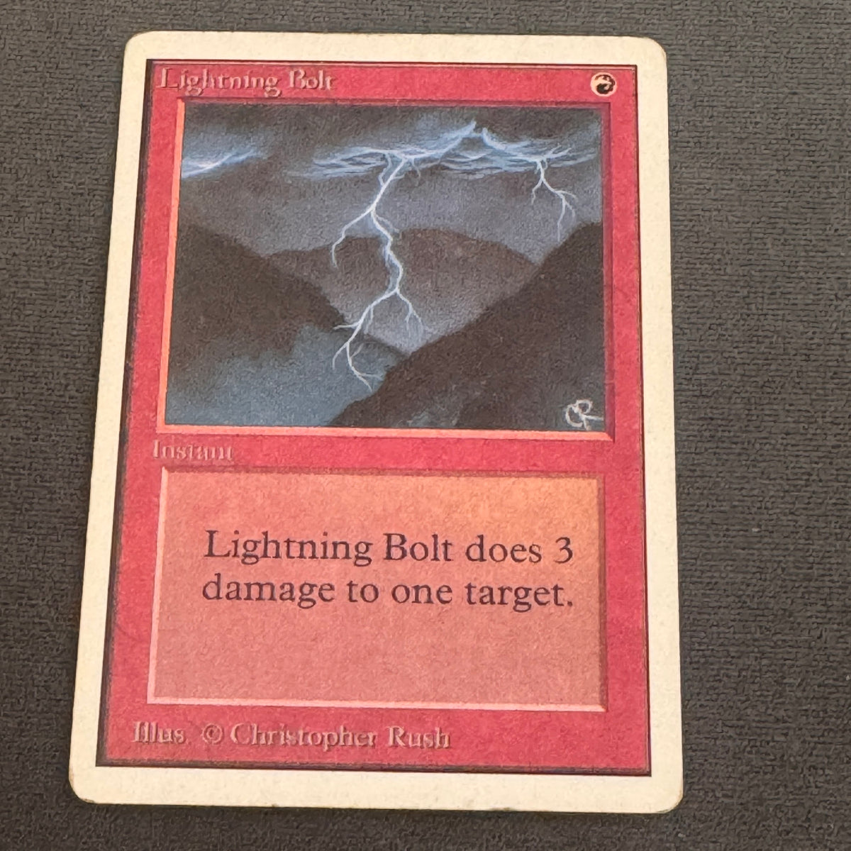Lightning Bolt Unlimited Edition 162 MTG Magic The Gathering MP