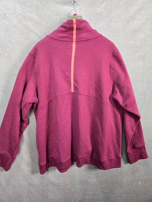 Tek Gear Mens Burgundy Ultrasoft Fleece Mock Neck Pullover 3X 3