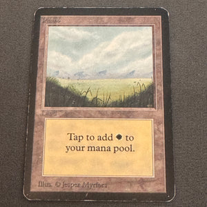 Plains (A) Limited Edition Beta 288 MTG Magic The Gathering MP #1 1