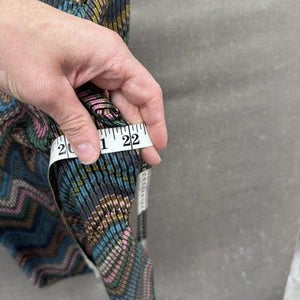 Zaful Shirt Mens Large Multicolor Chevron Pattern Short Sleeve Button Up Retro 3