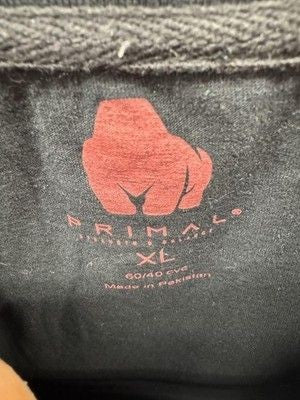 Primal Shirt Mens XL Black Red Gorilla Strength Balance Flag Tee Athletic Gym 4