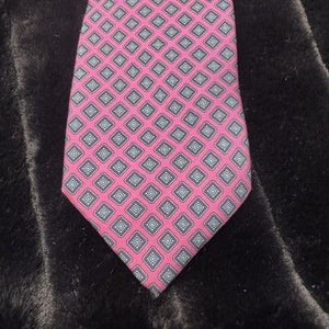 Kuppenheimer Mens Silk Geometric Formal Necktie Made In Italy Pre-Owned Good 2