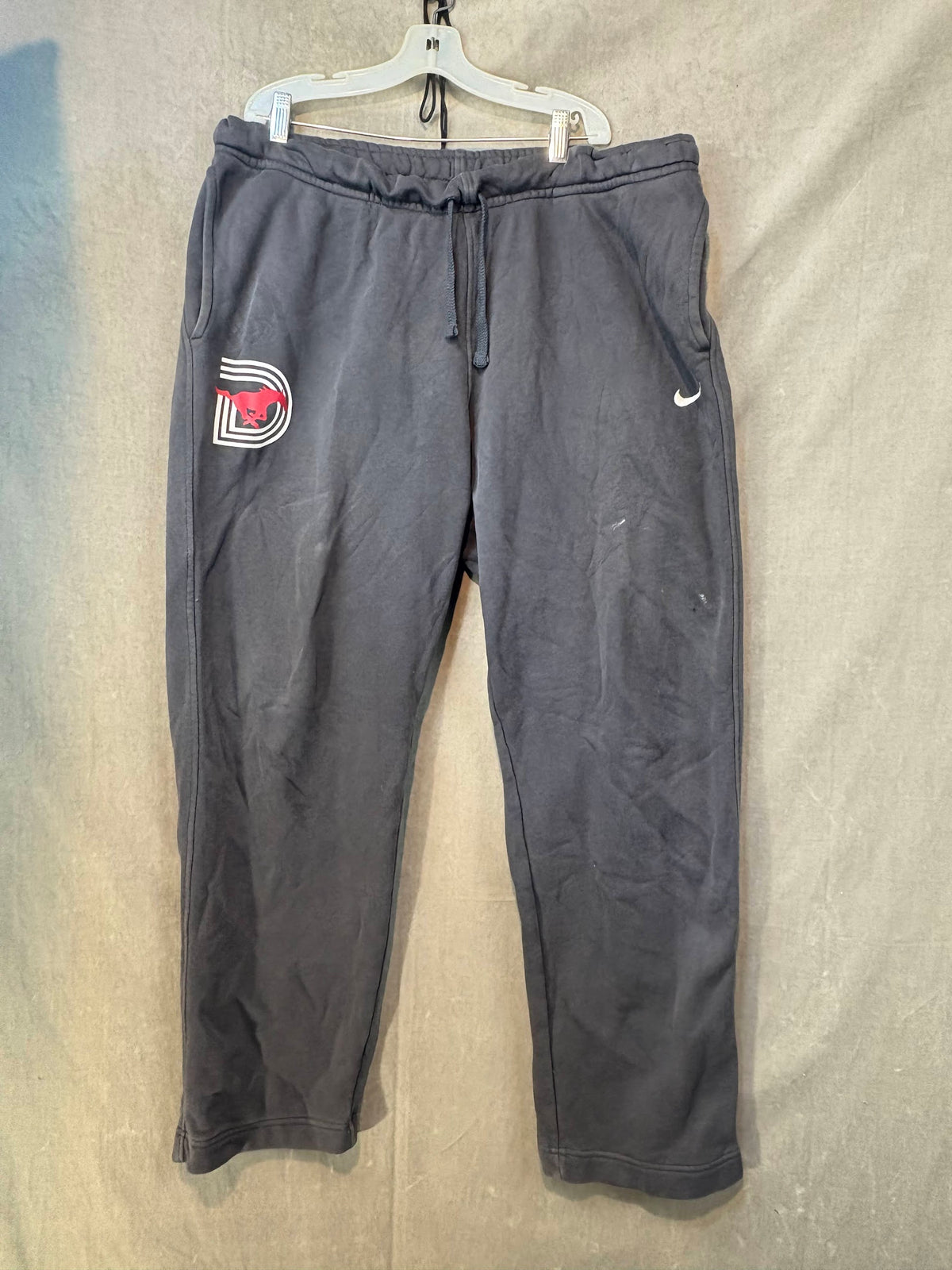 SMU Mustangs Nike Men's Black Fleece Sweatpants Joggers Size XL