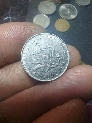 Old French Coins 1961 1 Franc Coin France As Pictured 2