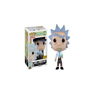 Funko Pop Rick with Portal Gun Vinyl Figure Animation New Free Protector