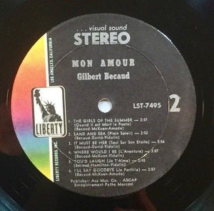 Gilbert Becaud Mon Amour Vinyl LP Record 5