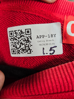 032c Workshop Kreuzberg Red Graphic Crewneck Sweatshirt Size L 5