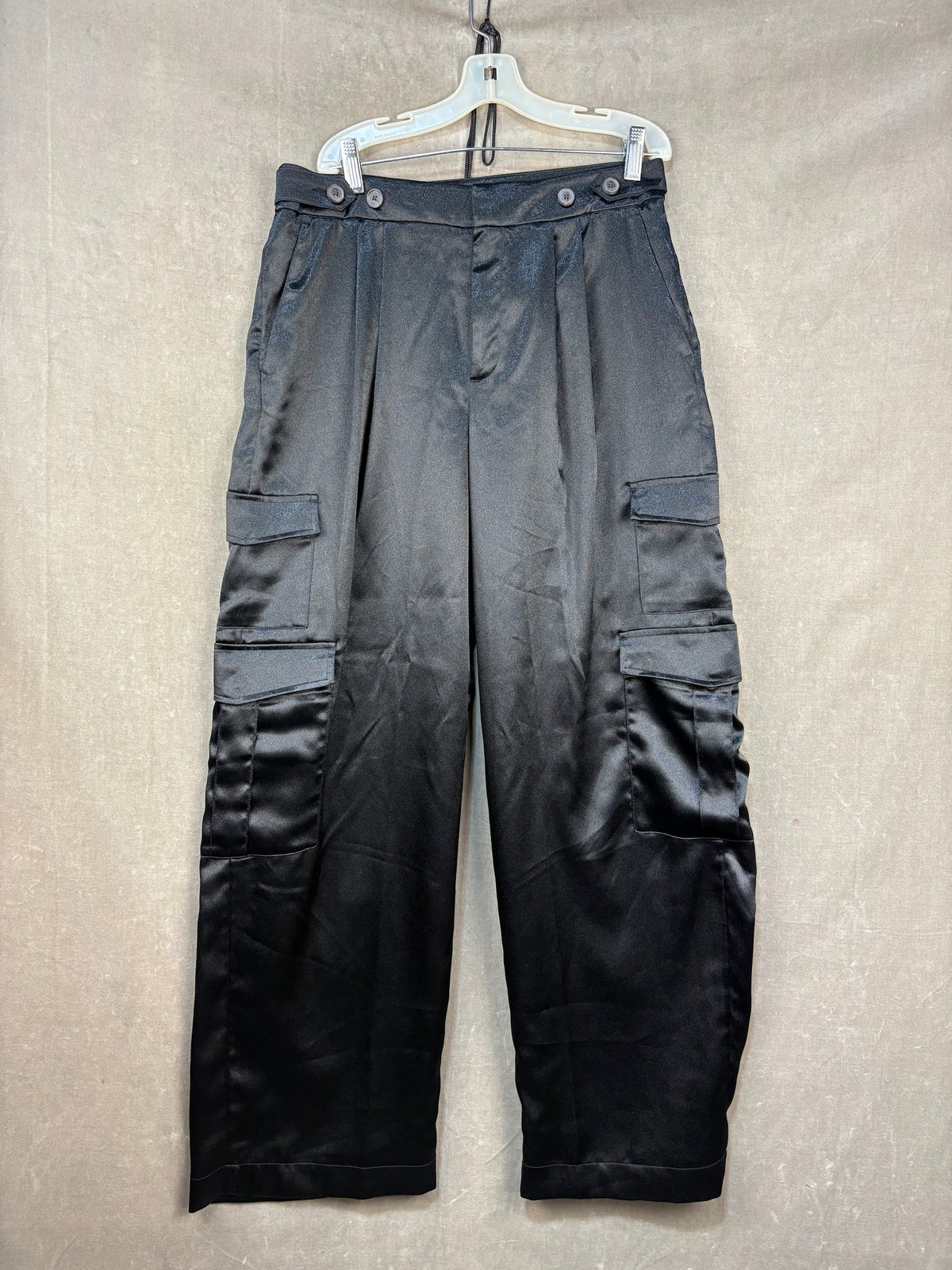 a new day Cargo Jogger Pants Black Size 14 Women Used No Visible Wear