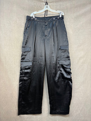 a new day Cargo Jogger Pants Black Size 14 Women Used No Visible Wear 1