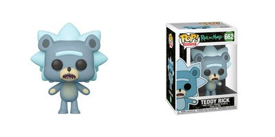Funko Pop! Teddy Rick [Chase] #662 Vinyl Figure Animation w/ Free Protector