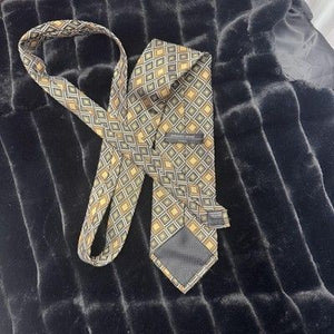 Antonio Vessi Tie Mens Wide Silk Necktie Classic Geometric Diamond Workwear Form 2