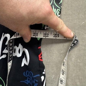 Jon & Anna Shirt Mens Large Black Graffiti Print Button Up Streetwear Urban 4