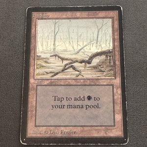 Swamp (A) Limited Edition Beta 294 MTG Magic The Gathering MP #4 1