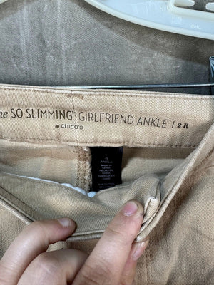 Beige Chicos Women's Ankle Pants, Size 12, Classic Fit 2