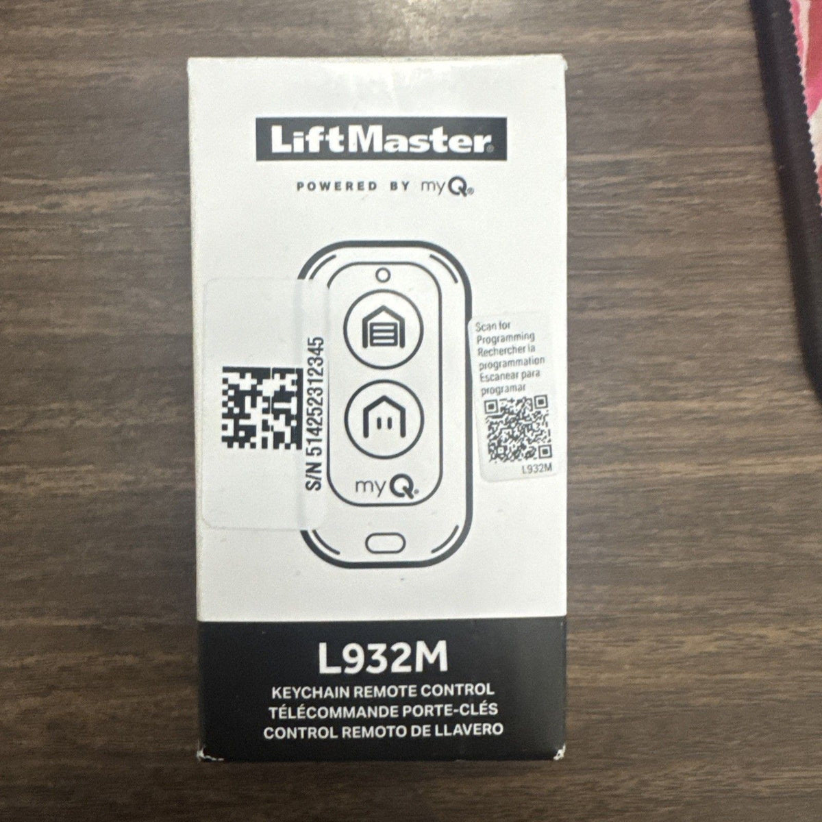 LiftMaster Garage Door Remote Control L932M 2 Button Keychain For Units 1997+
