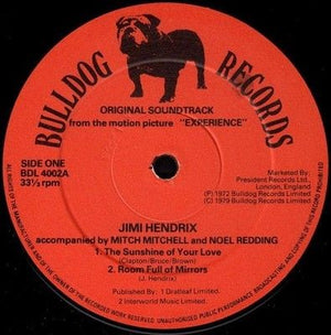 Jimi Hendrix Original Sound Track Feature Length Motion Picture Used Vinyl LP 3