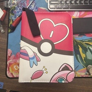 Pokemon Jigglypuff Sylveon Fairy TCG Card Zip 3 Ring Binder 4 Pockets 55 Pages 3