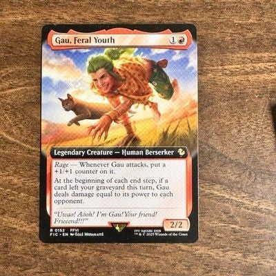 Magic The Gathering Gau Feral Youth Extended Art Foil NM Commander Final Fantasy