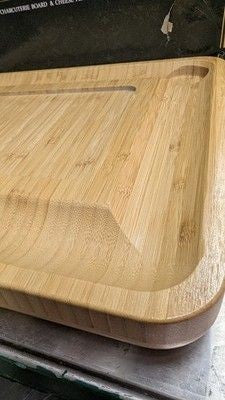 Bamboo Cheese Board and Knife Gift Set, Charcuterie Tray Wood Cutting Board 4
