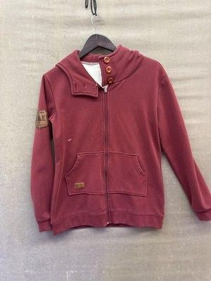 Alaska Chicks Co Hoodie Womens Medium Fleece Lined Full Zip Explore Tree AK