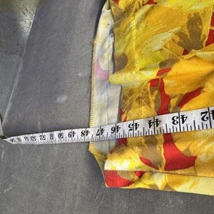 New York & Company Pants Womens 2XL Yellow Orange Floral Wide Leg Lounge Beach 3