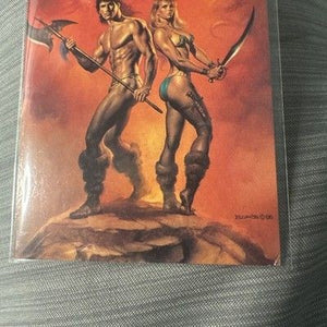 Boris Vallejo #5 Death Stalker Fantasy Art 1991 Collectible Trading Card 3
