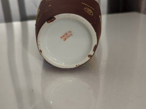 VINTAGE MORIAGE PORCELAIN VASE w/GOLD TRIM ~ Hand Painted ~ 6 3/4" Tall ~ VGUC 1