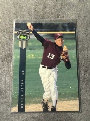 1992 Classic Four Sport Derek Jeter #231 Draft Pick Yankees (RC) 1