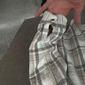 Asvivid Jacket Womens XL Gray Plaid Hooded Sherpa Lined Shacket Button Front 3