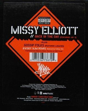 Missy Elliott Featuring Jay-Z Back In The Day 12 Inch Vinyl Record Used 2